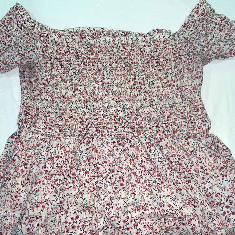 Smock off the shoulder floral top